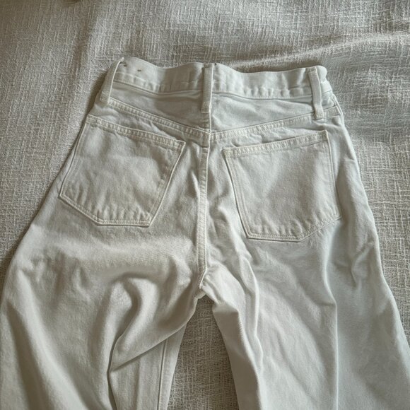 Madewell High-Ride Wide-Leg Jeans - White - Picture 3 of 5